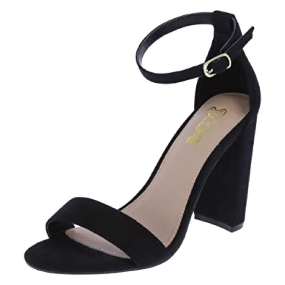 Brash suede heels